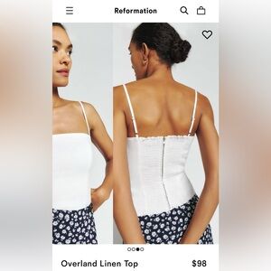 Reformation linen top